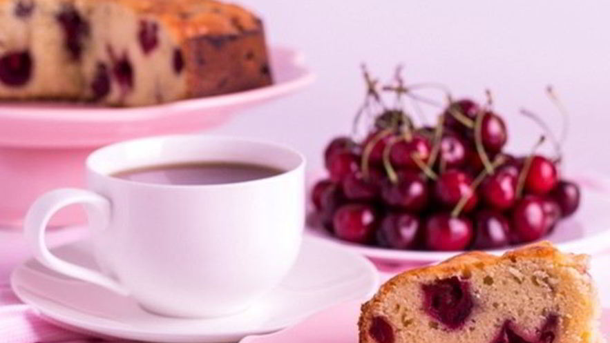 Рецепт вишневого кекса на кефире