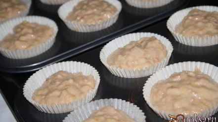 Рецепт яблочно-мандариновых кексы на растительном масле