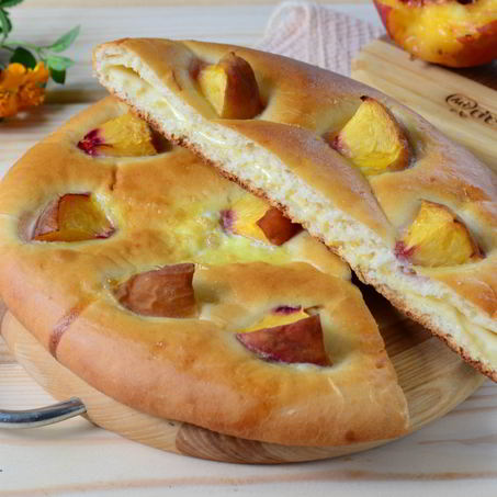 Рецепт Хачапури с сыром и персиками