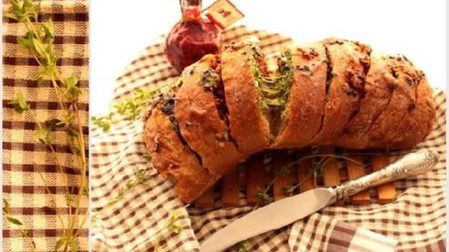 Рецепт хлеба с пикантной начинкой