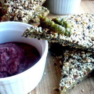 Рецепт Хлебцев с разноцветным кремом