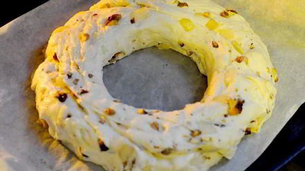 Рецепт луково-орехового хлеб