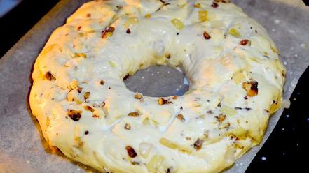 Рецепт луково-орехового хлеб