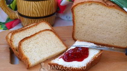 Рецепт Молочного хлеба в хлебопечке