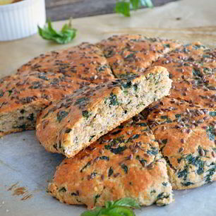 Рецепт Сырных сконов со снытью