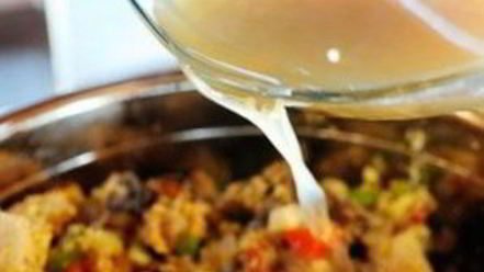 Рецепт жареного хлеба с устрицами и овощами