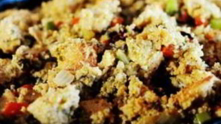 Рецепт жареного хлеба с устрицами и овощами