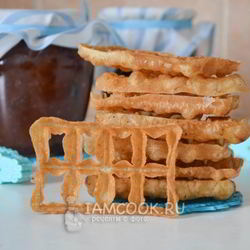 Рецепт Хвороста из жидкого теста