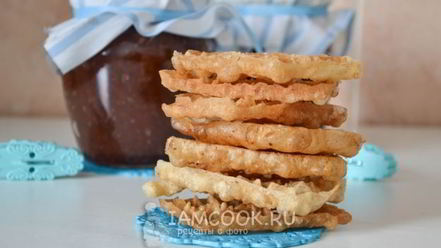 Рецепт хвороста из жидкого теста