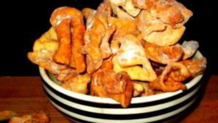 Рецепт хвороста тонкого хрустящего без водки