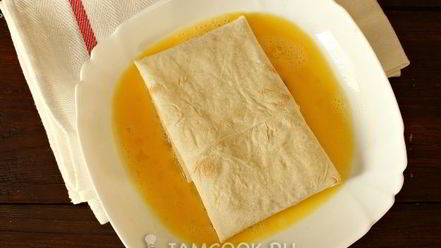 Рецепт конвертиков из лаваша с сыром и ветчиной