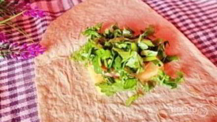 Рецепт конвертиков из лаваша с ветчиной