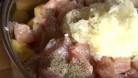 Рецепт курицы с картофелем в лаваше