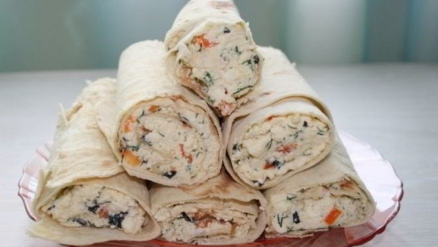 Рецепт лаваша с адыгейским сыром