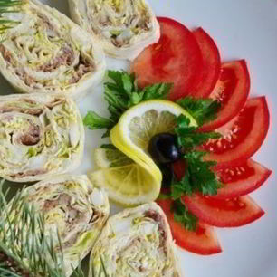 Рецепт Лаваша с консервами и сыром