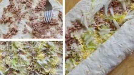 Рецепт лаваша с консервами и сыром