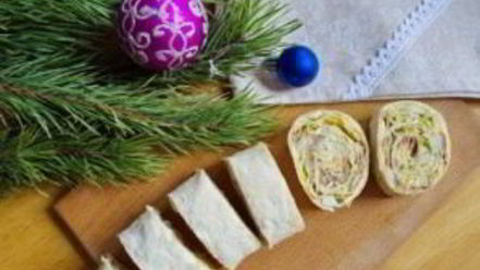 Рецепт лаваша с консервами и сыром