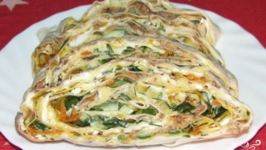 Рецепт лаваша с консервой