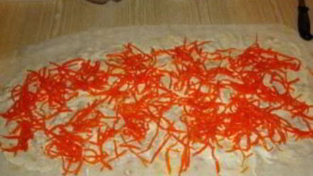 Рецепт лаваша с корейской морковкой и ветчиной