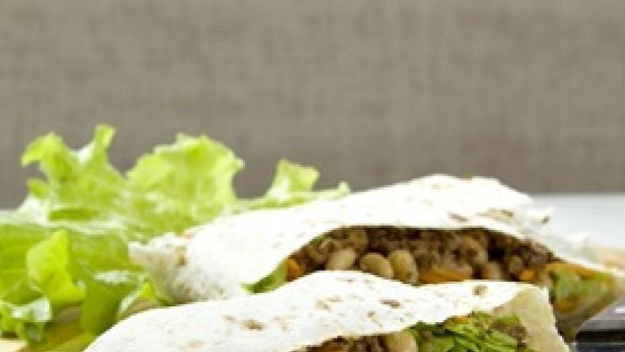 Рецепт лаваша с пряной говядиной и фасолью