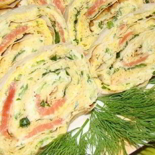 Рецепт Лаваша с рыбой и плавленым сыром