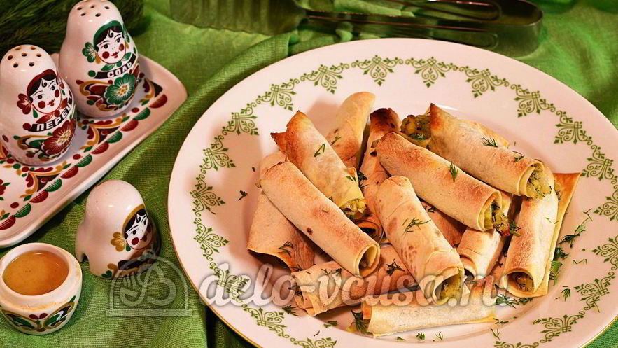 Рецепт лаваша с сыром и луком