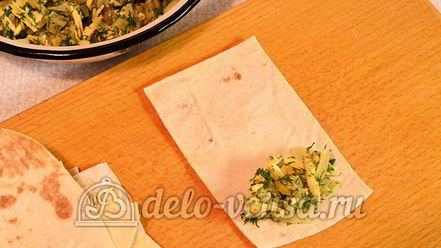 Рецепт лаваша с сыром и луком