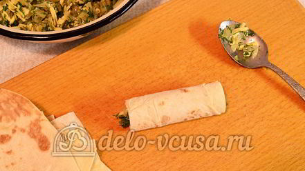 Рецепт лаваша с сыром и луком