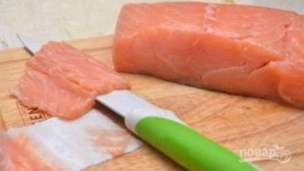 Рецепт лаваша с сыром, и семгой, и зеленью