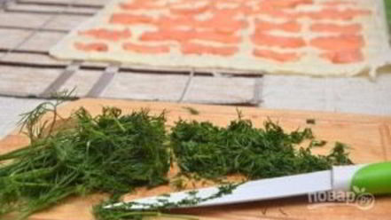 Рецепт лаваша с сыром, и семгой, и зеленью