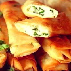 Рецепт Лаваша с сыром и зеленью в духовке