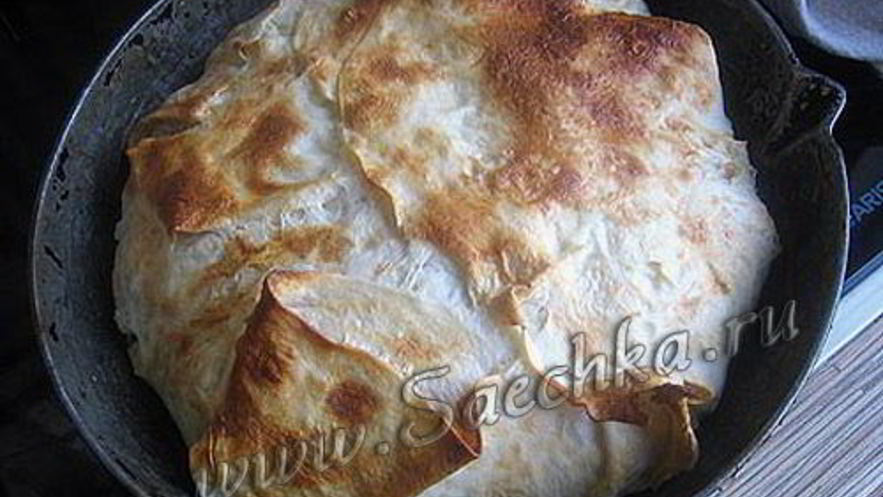 Рецепт лаваша с творогом и сыром