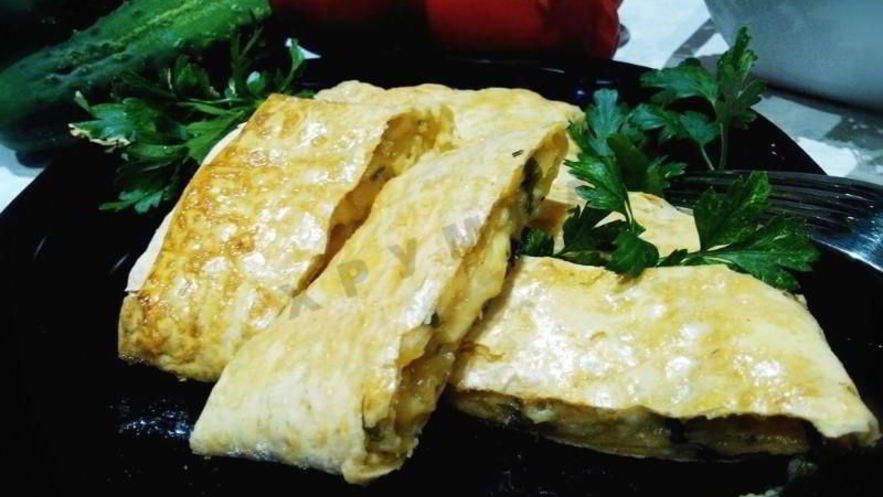 Рецепт лаваша запеченного с сыром в духовке