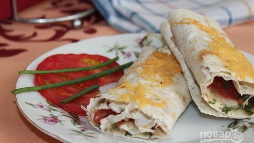 Рецепт лаваша, запеченного с сыром