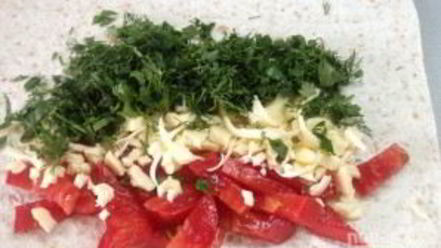 Рецепт лаваша, запеченного с сыром