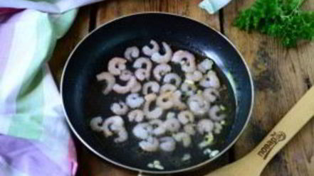 Рецепт пасты с креветками в лаваше