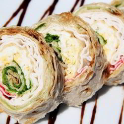 Рецепт Рулета с крабовыми палочками в лаваше