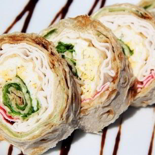 Рецепт Рулета с крабовыми палочками в лаваше