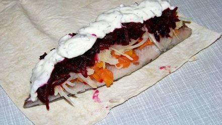 Рецепт шубы в лаваше