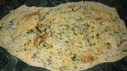 Рецепт сырных чипсов из лаваша с зеленью