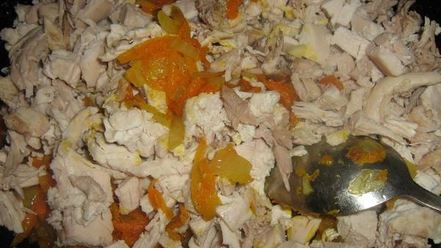 Рецепт закуски из лаваша с курицей и баклажанами