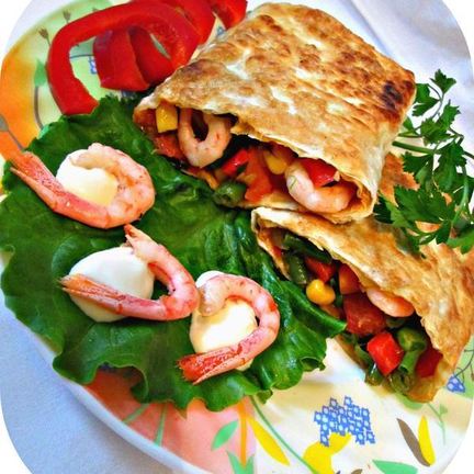 Рецепт Закуски из лаваша Средиземноморский завтрак