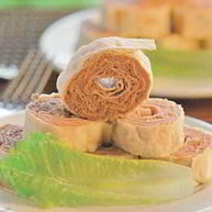 Рецепт Закусок из лаваша с начинкой