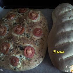 Рецепт Фокаччи с помидором и сыром