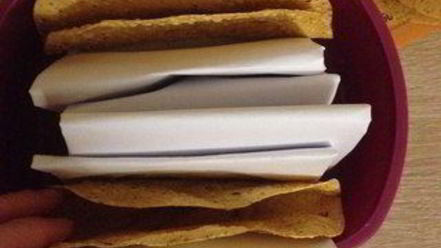 Рецепт кусочков курицы в индийской лепешке с манго и лаймовой заправкой