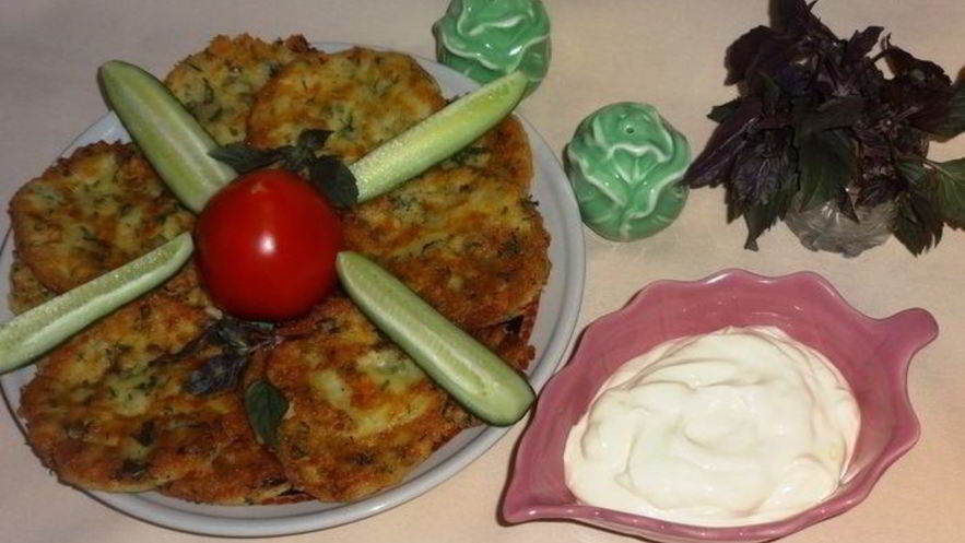 Рецепт лепешек из брынзы с зеленью