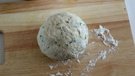 Рецепт лепешек на кефире с сыром и зеленью