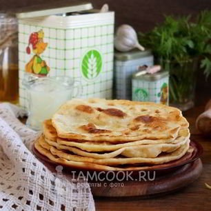 Рецепт Лепешек на сыворотке на сковороде