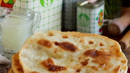 Рецепт лепешек на сыворотке на сковороде