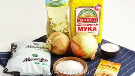 Рецепт лепешек с луком на сковороде